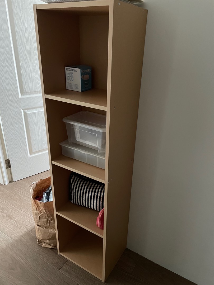 Muji Pulp Boardbox 4 Tier Shelf, Furniture & Home Living, Furniture