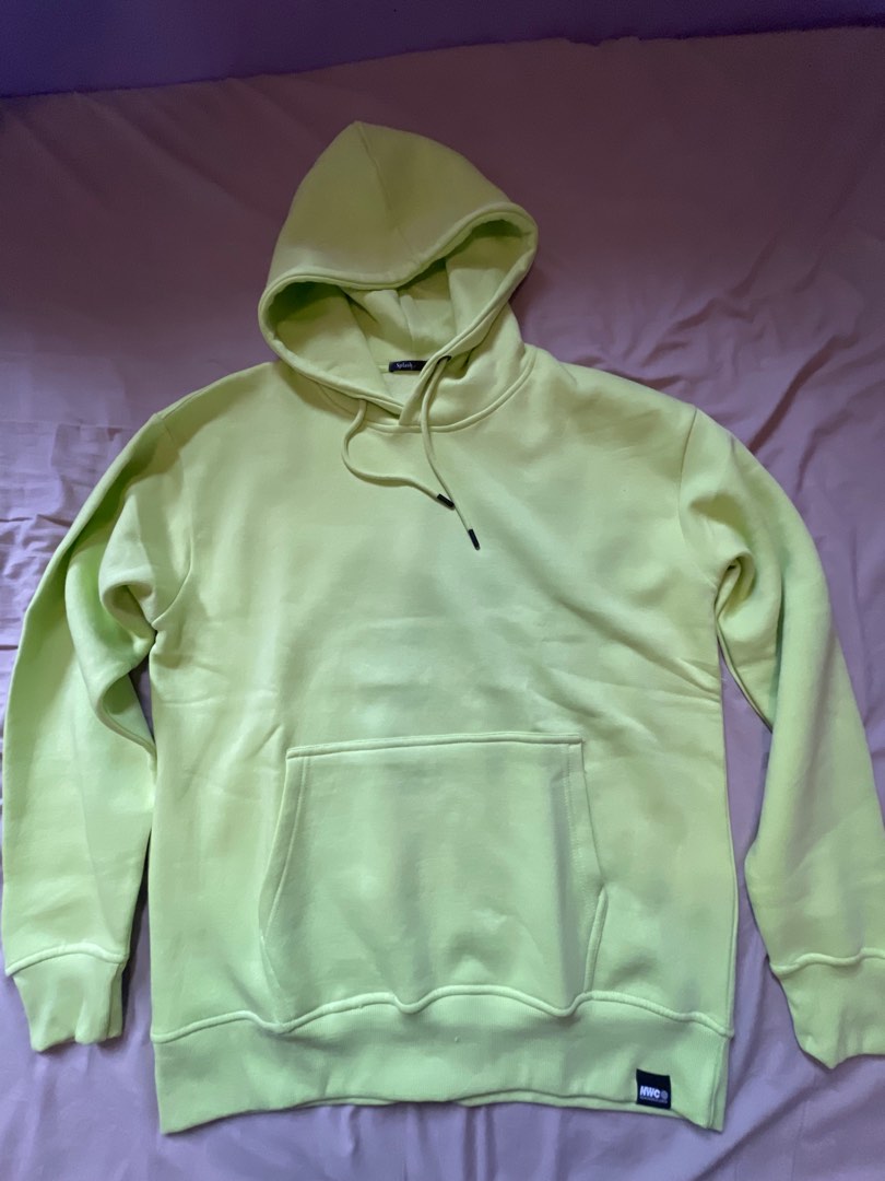 Neon green hoodie men clearance