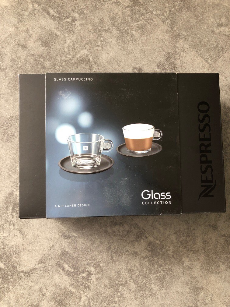 Nespresso glass cups brand new, Furniture & Home Living, Kitchenware