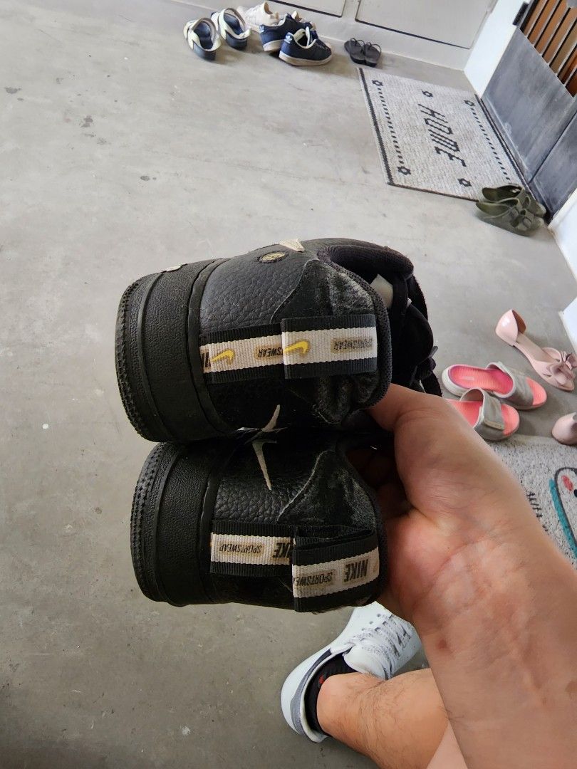 mens nike air force black tick