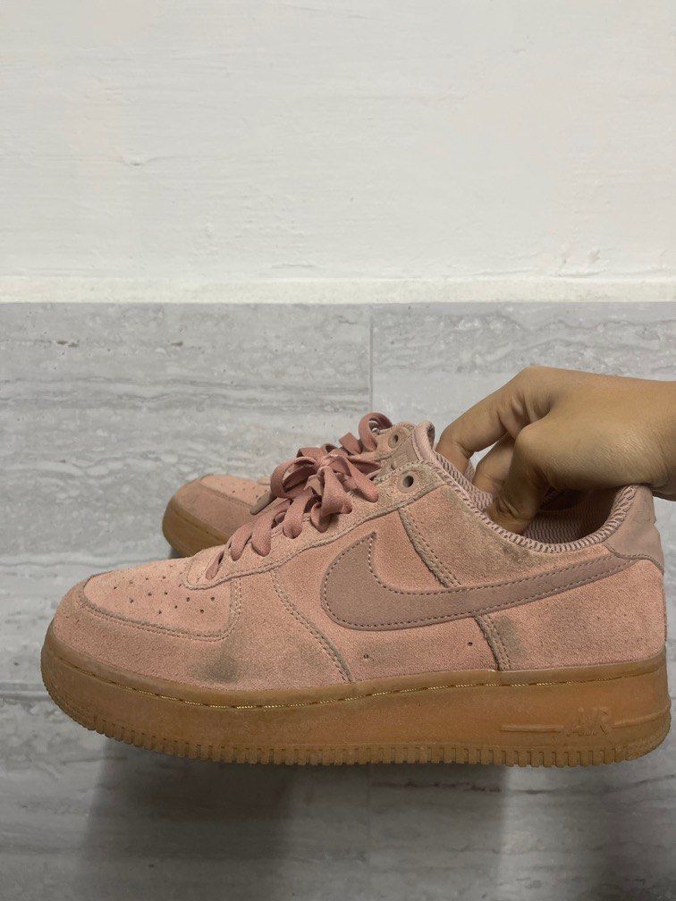 Nike air force 1 on sale pink velvet