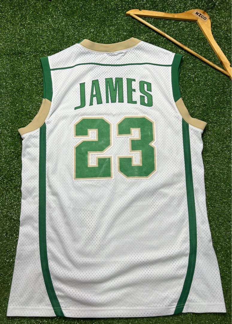 2003 LeBron James SVSM Irish Nike TAG High School Swingman Jersey