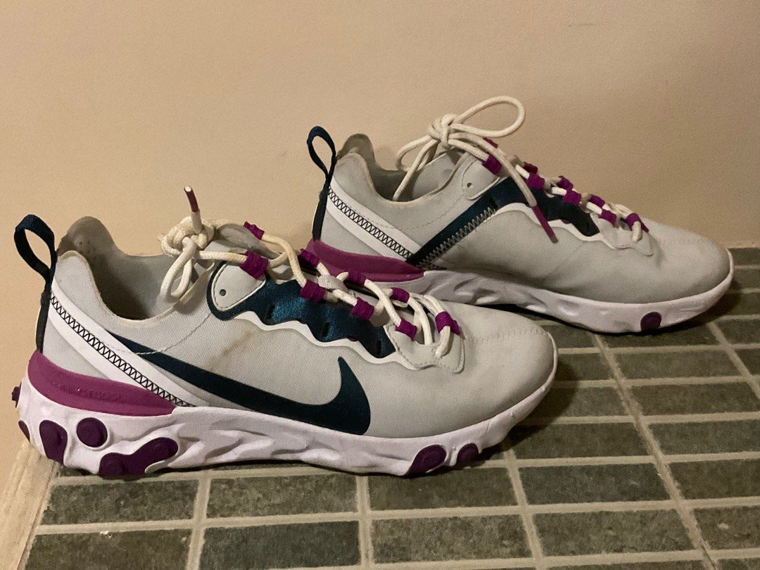 nike react element 55 blue and purple