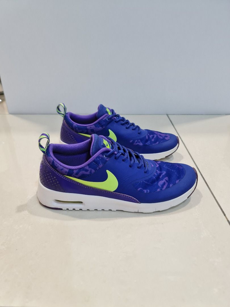 Nike Women Air Max Thea Print Running Shoe Purple Green White