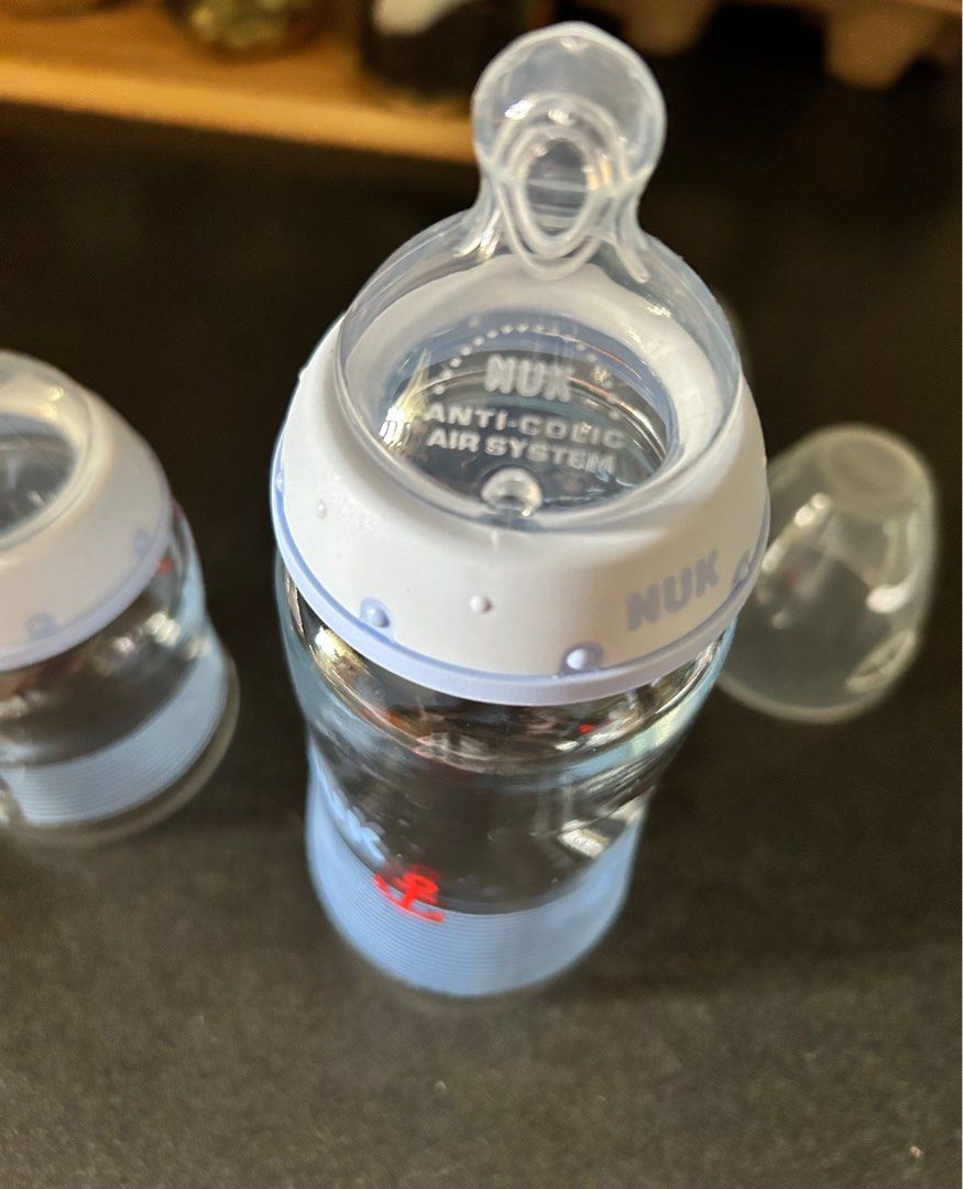 Nuk anti colic glass bottles, Babies & Kids, Nursing & Feeding