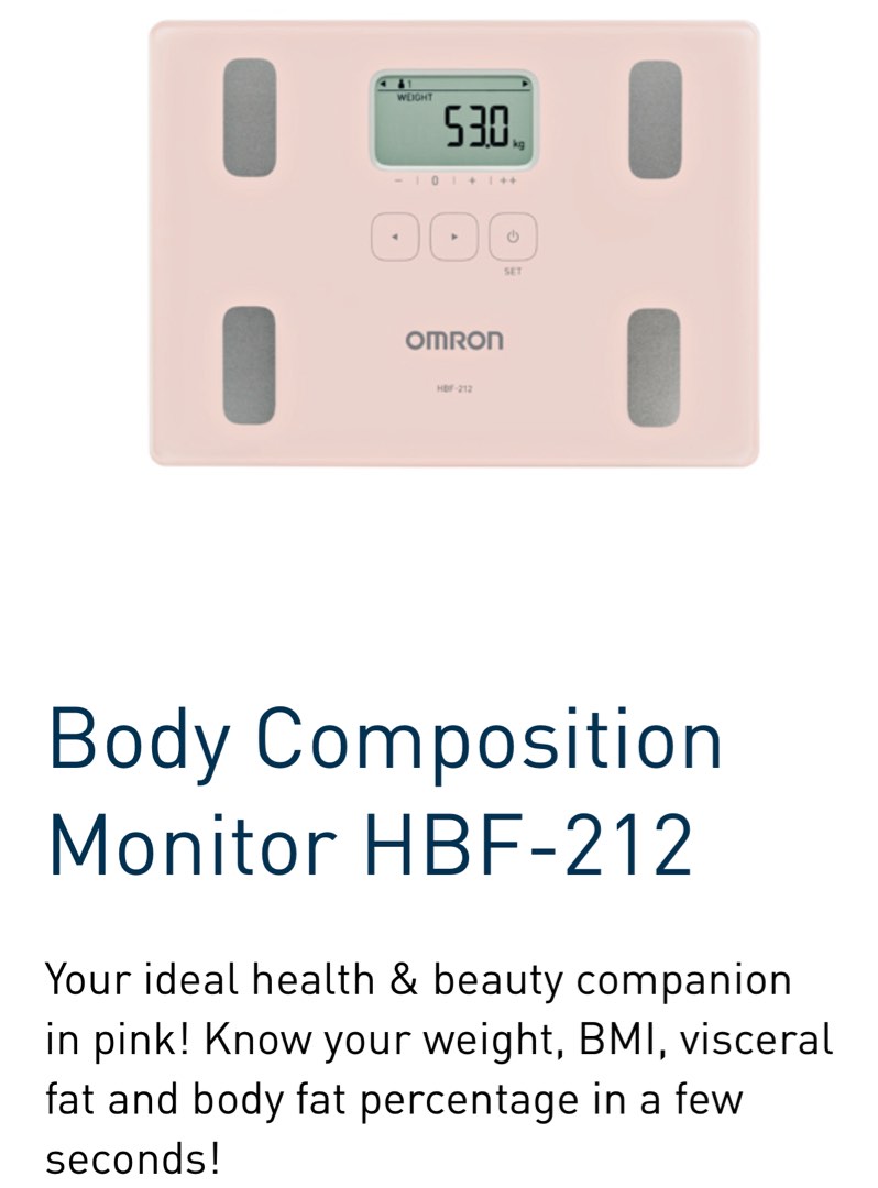 Omron Body Composition Monitor HBF212, Health & Nutrition, Health