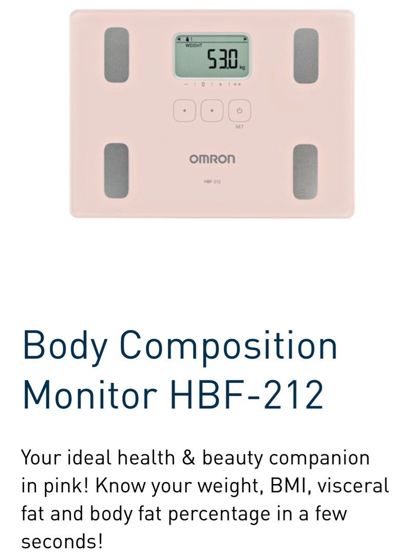 Omron Body Composition Monitor HBF212, Health & Nutrition, Health