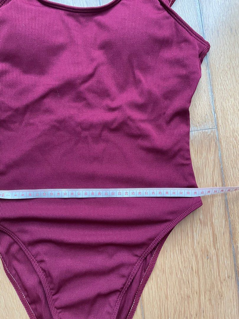 One piece low back swimsuit, Women's Fashion, Swimwear, Bikinis & Swimsuits on Carousell