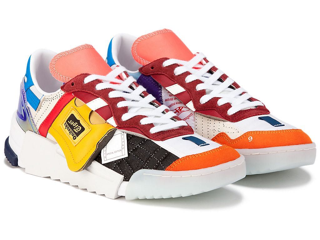 Onitsuka Tiger D-Trainer Boro (Category: Sneakers) located in Singapore. Submitted by Masterwong (Listing ID 1207248883, Image 1). Description: ONITSUKA TIGER TEAMS UP WITH NYC ARTIST BRIAN KENNY ON CUT-AND-SEW SNEAKER COLLAB Original price - $310 US10, EUR 44, 28cm Used less than 10 times. No defects. PM for more pics .