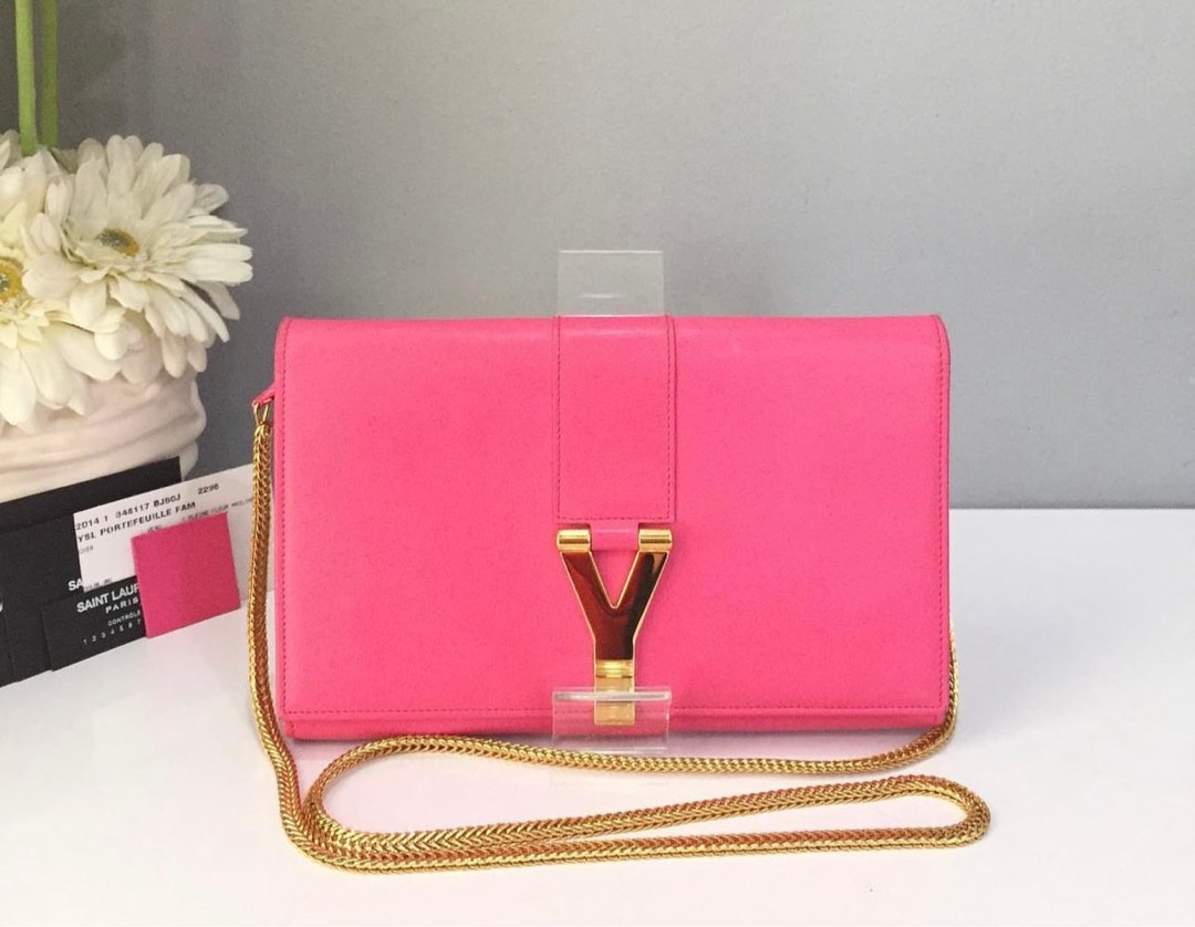 Yves Saint Laurent Pink Purse Wallet