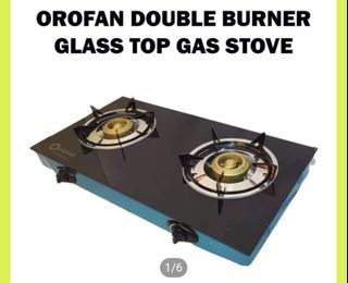 Orofan Glass Top Double Burner