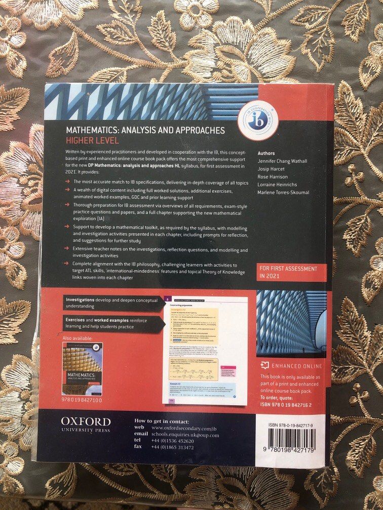 Analysis And Approach Math Oxford IB Maths - Analysis and Approach, Hobbies & Toys, Books ...