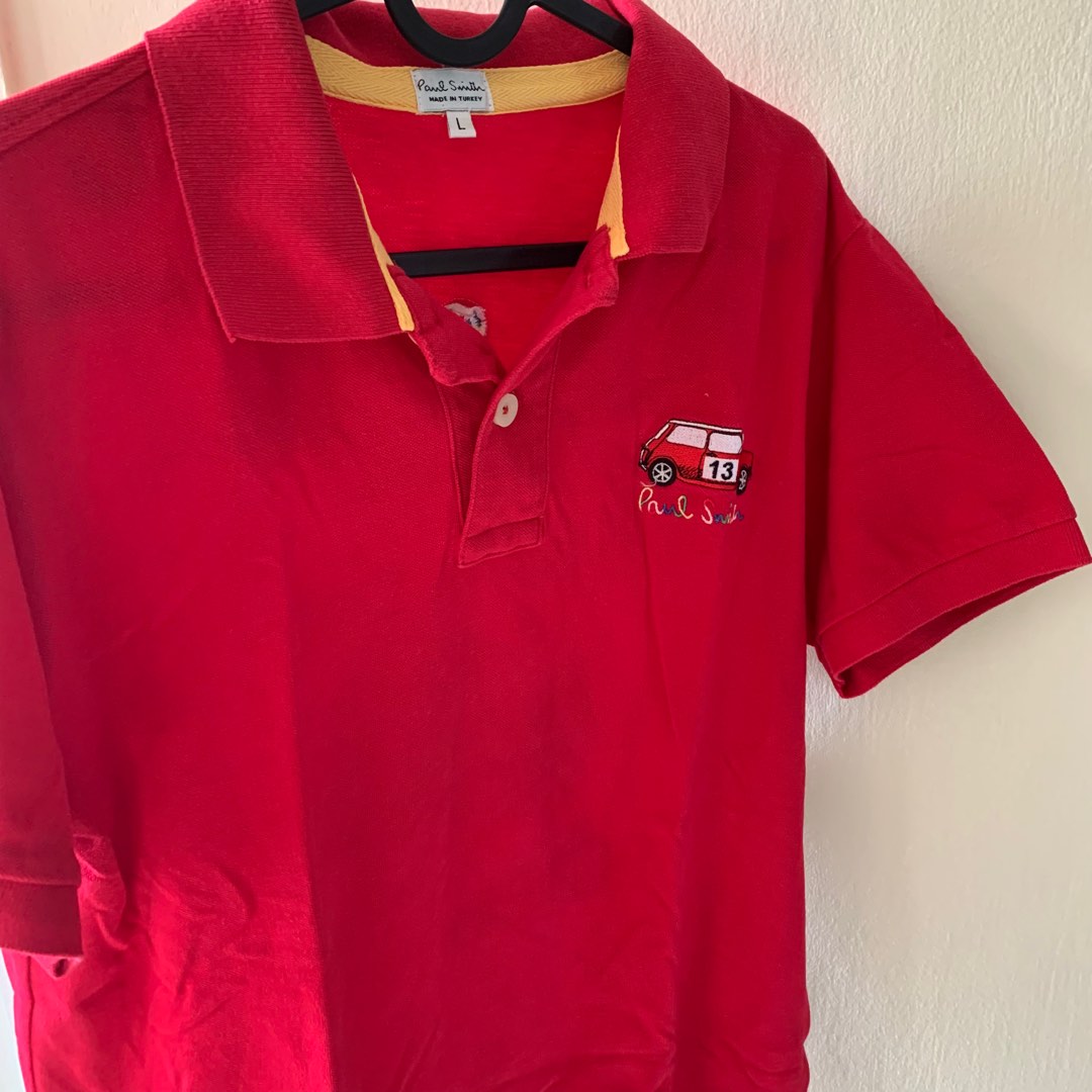 red paul smith polo