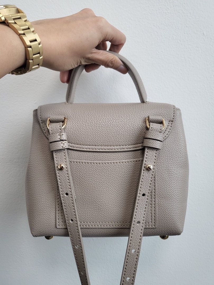 Polène | Bag - numéro Un Nano - Taupe Textured Leather