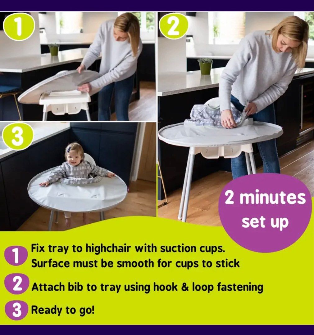 Popular Tidy Tot Bib & Tray Weaning Kit, Babies & Kids, Nursing