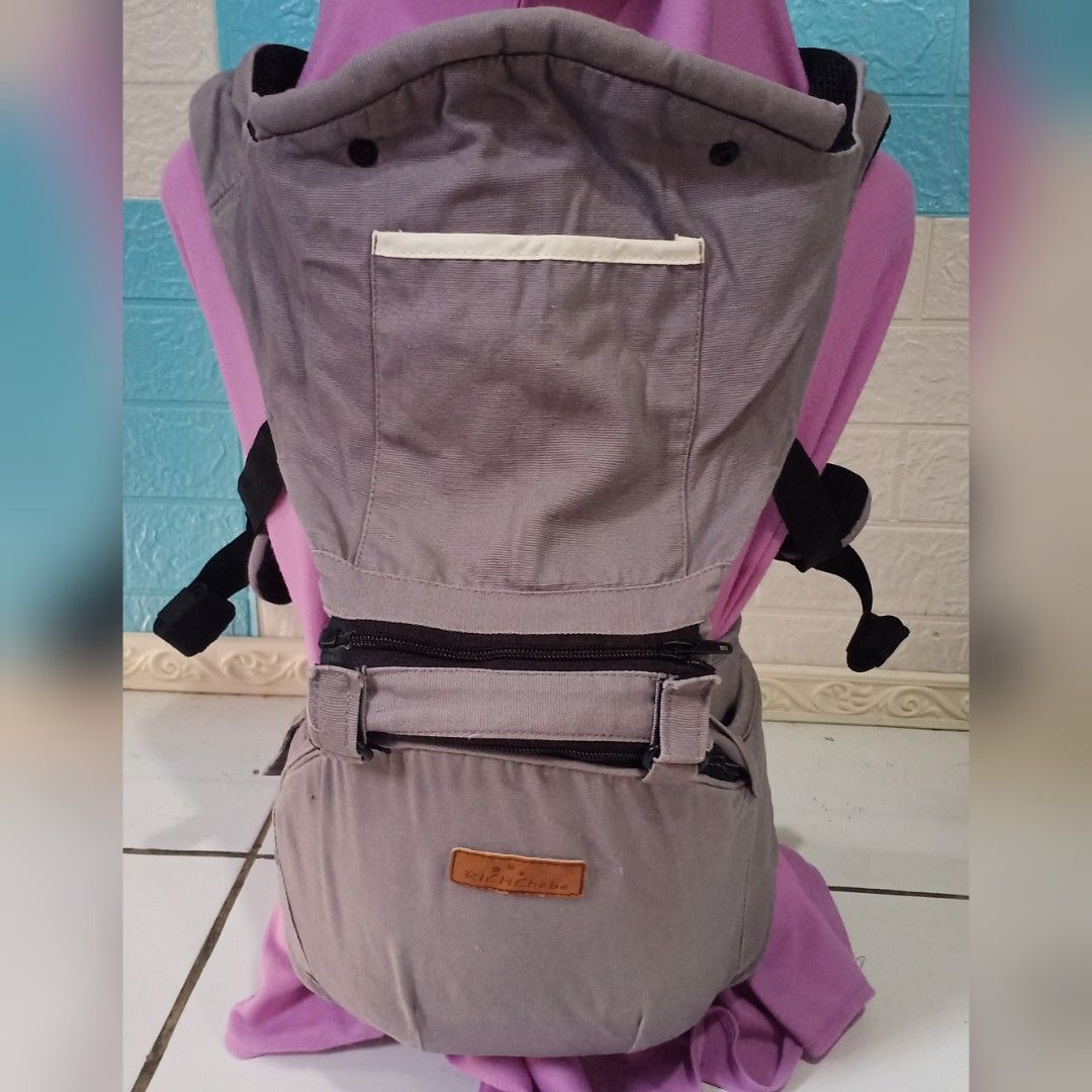 preloved hipseat carrier RICHEbebe grey gendongan import