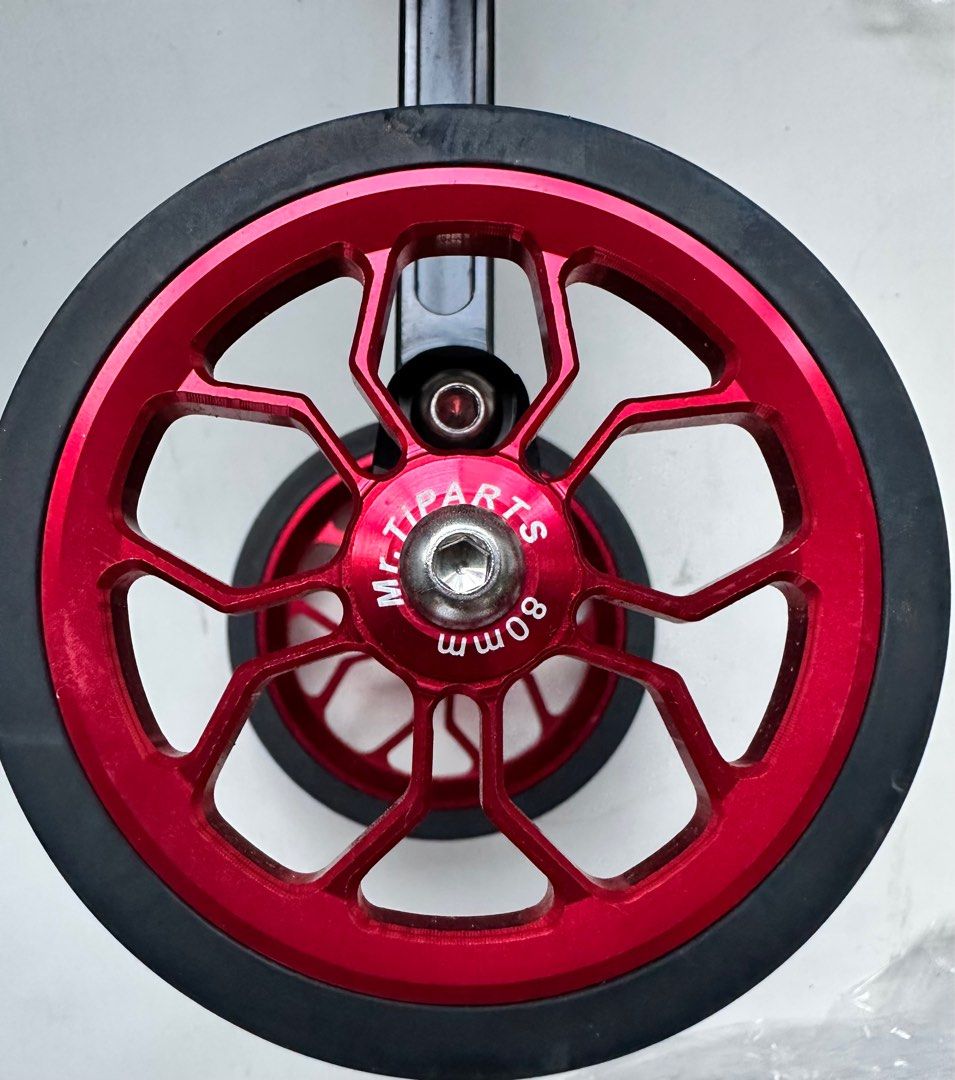 RIDEA Eazy Drive System Bracket Set with Mr Tiparts 80mm Eazy Wheel (80mm) (Birdy Upgrade