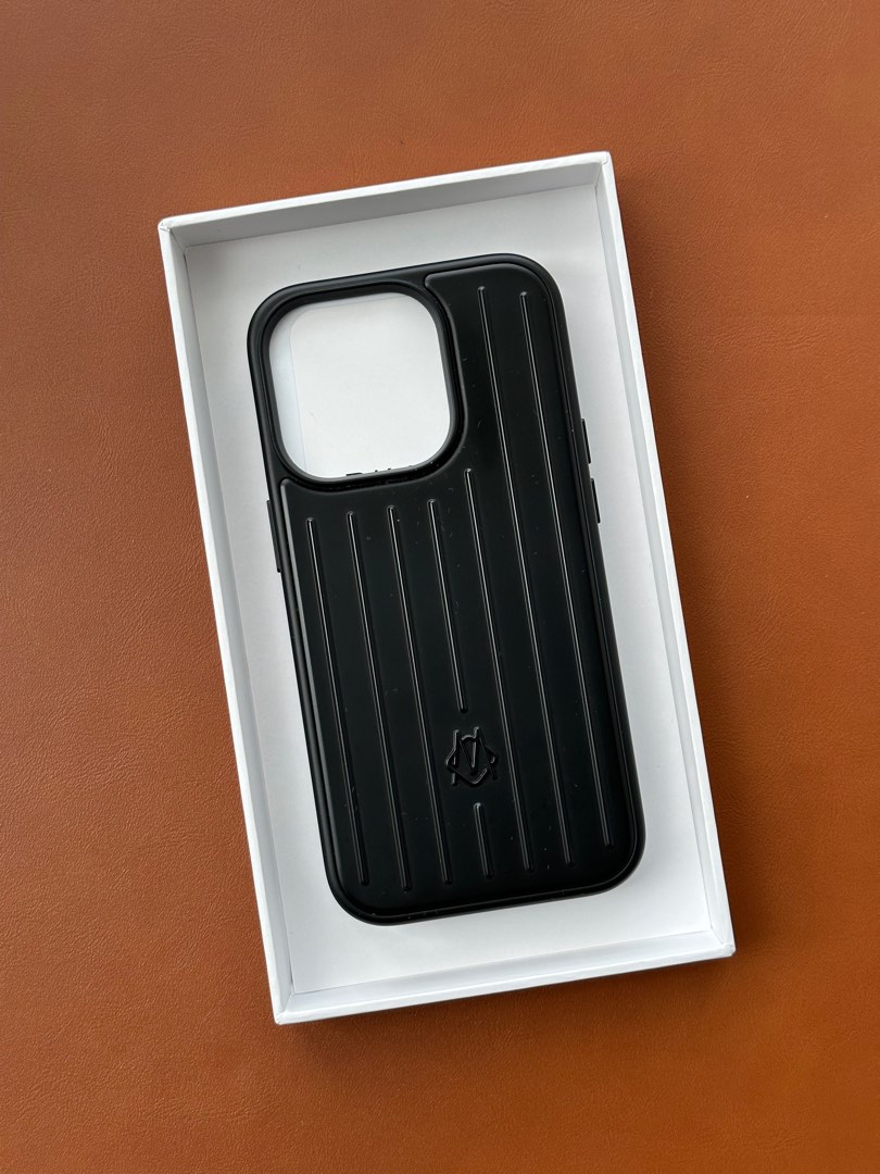 Rimowa Matte Black Case for iPhone 14 Pro, Mobile Phones & Gadgets, Mobile & Gadget Accessories