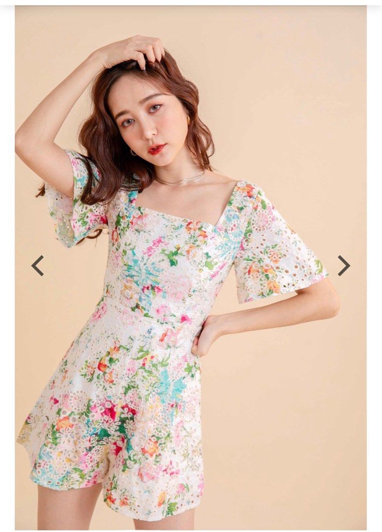 ROOM8008 CNY ROMPER SUIT, Women's Fashion, Dresses & Sets