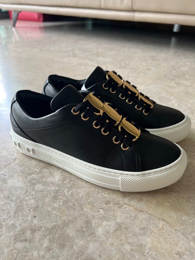 Ferragamo nero calf shoes online