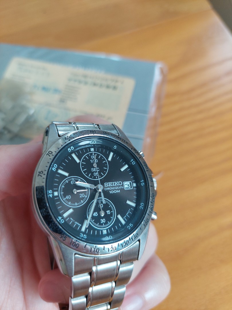 Seiko chronograph quartz watch 7t92-8dwd, Luxury, Watches on Carousell