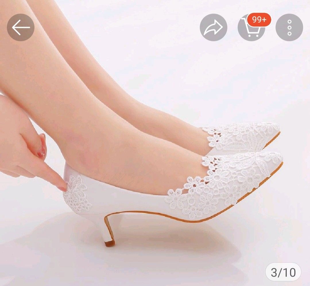 Wedding outlet heels short