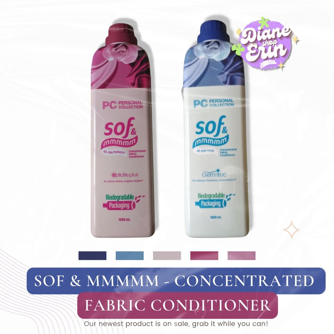 Sof & mmmmm Concentrated Fabric Conditioner GERMTEC AND PTICLITE PLUS