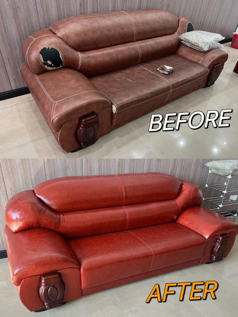 Sofa refurbishment, Home Services, Home Repairs, Upholstery on Carousell