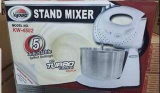 Stand mixer for cooking and baking with 5 speed settings