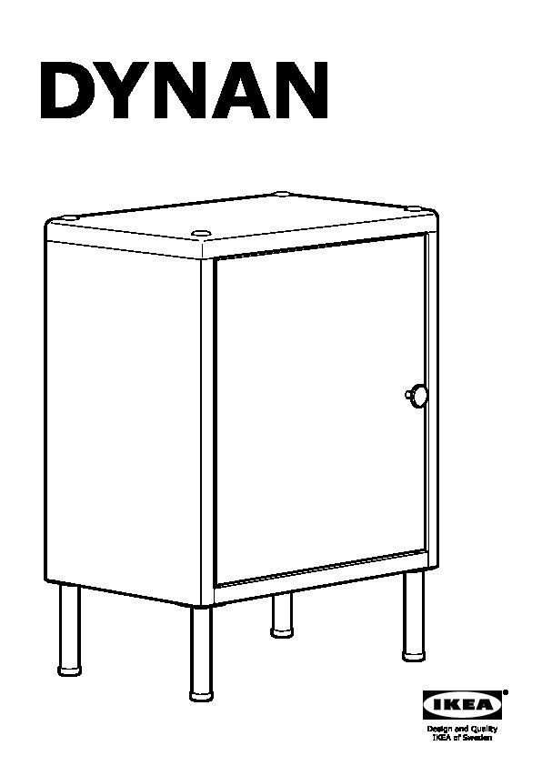 Storage with door IKEA DYNAN, Furniture & Home Living