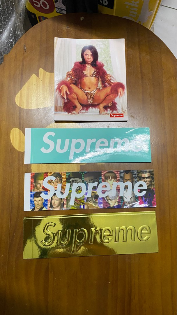 Supreme Box Sticker Original Men s Fashion Watches