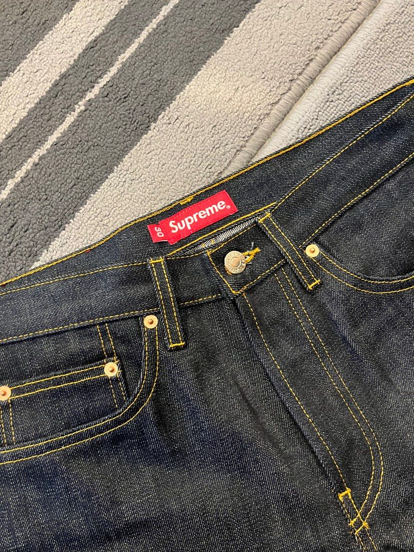 ⚜️LV x Supreme Denim Pants, Luxury, Apparel on Carousell