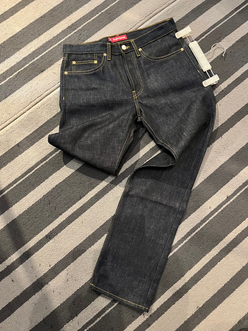 SUPREME JEANS DENIM Men s Fashion Bottoms Jeans on Carousell
