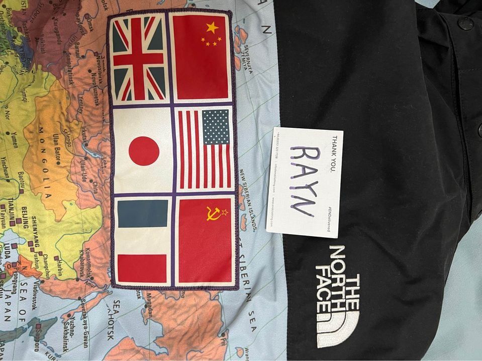 The north face x supreme jacket map top