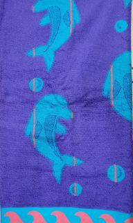 Terri-Tori Dolphin Design 100% Cotton Beach Towel