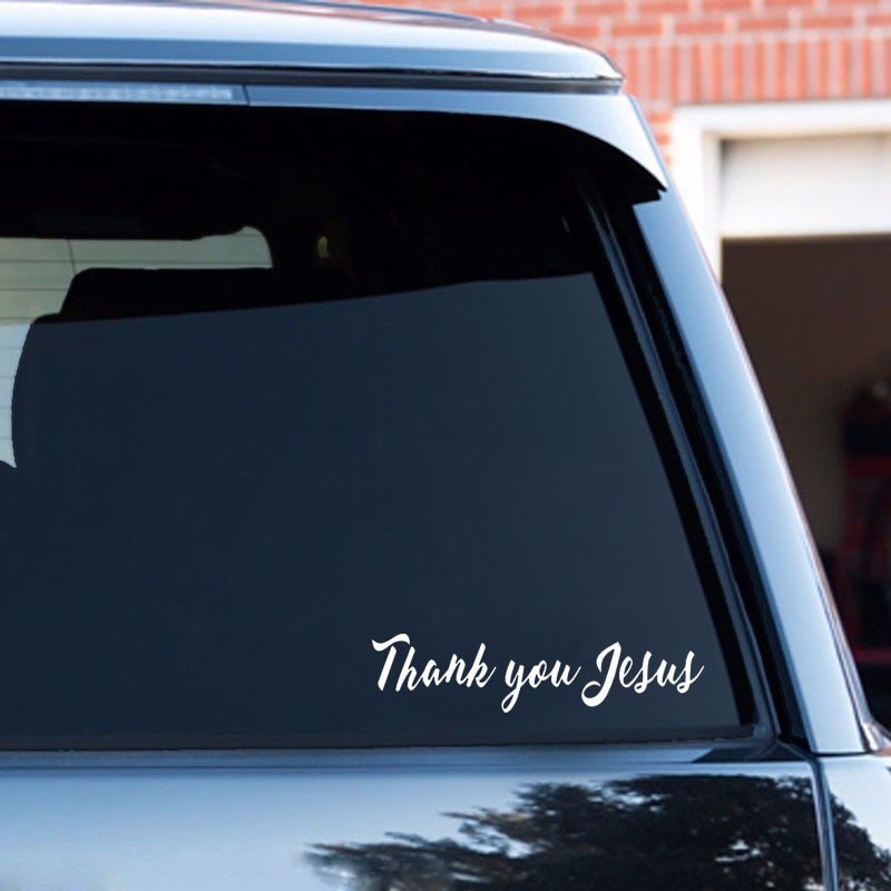 Thank You Jesus Car Decal Sticker 16cm*3.7cm Fashion THANK YOU JESUS