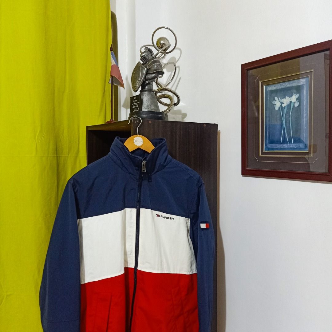 Tommy Hilfiger Tri Color Jacket w Packable Hood