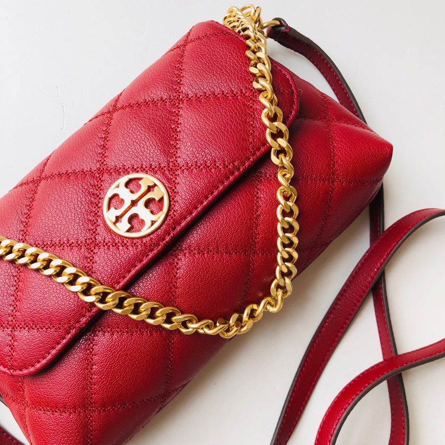 Tory Burch Willa Chain Leather Crossbody Shoulder Bag Red, Women's Fashion,  Bags & Wallets, Shoulder Bags on Carousell