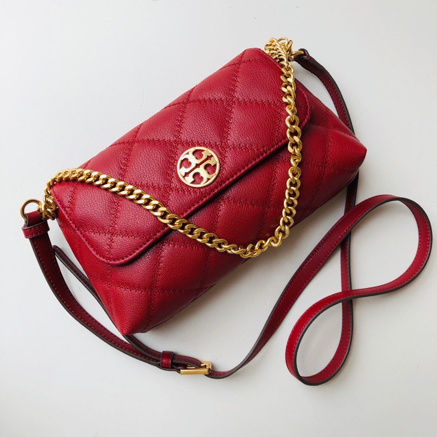 Tory Burch Willa Chain Leather Crossbody Shoulder Bag Red, Women's Fashion,  Bags & Wallets, Shoulder Bags on Carousell