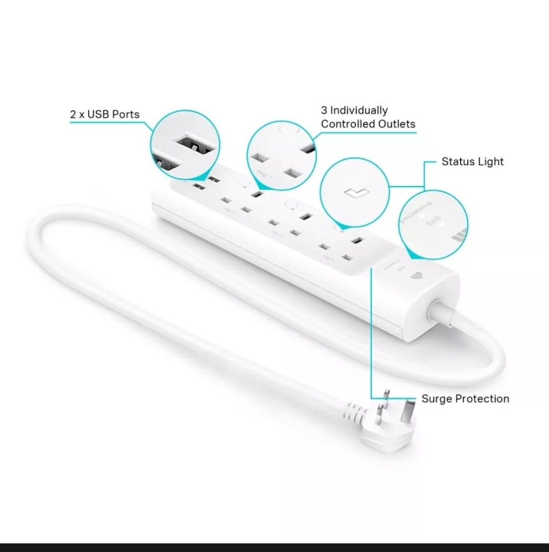 TPLink KP303 Smart Power Strip WIFI Control, TV & Home Appliances, TV