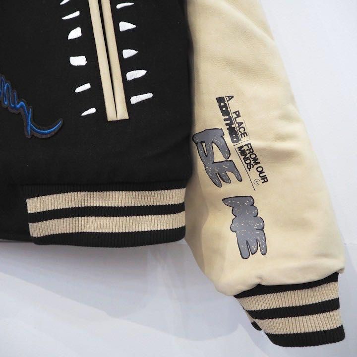 Travis Scott Cactus Jack Fragment Manifest Letterman Jacket first look,  sizing and fit 