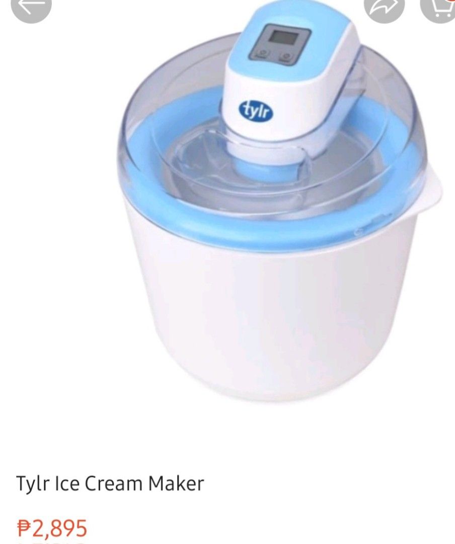 TYLR ICE CREAM MAKER, TV & Home Appliances, Kitchen Appliances, Other