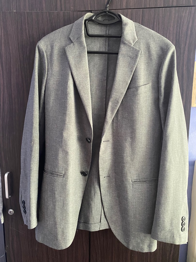 urgent sale men blazer grey color