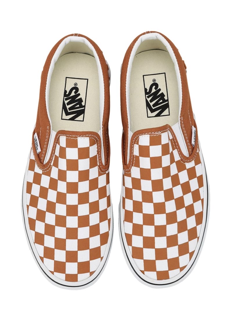 Checkered vans tan hotsell