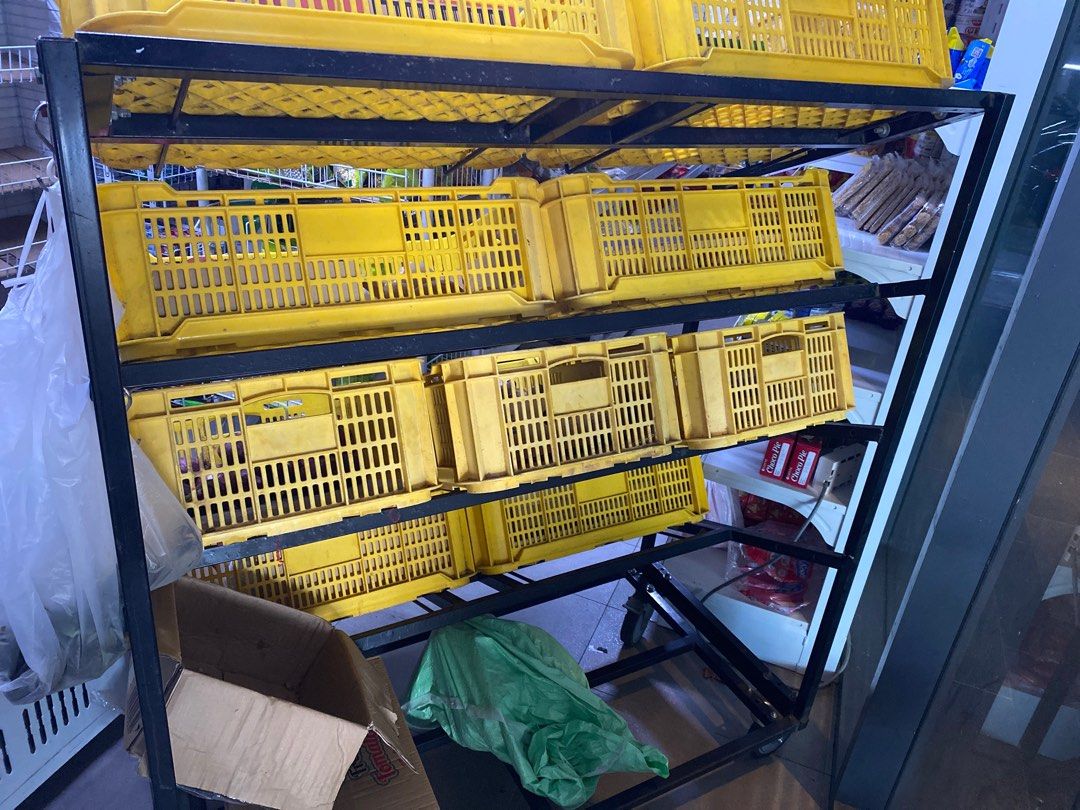 Vegetable racks with 9xbaskets, Food & Drinks, Local Eats on Carousell