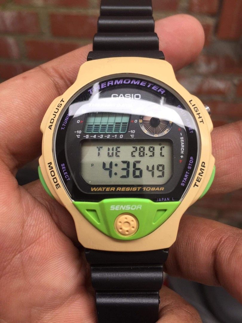 Vintage Casio THERMOMETER TS 200 Men s Fashion Watches Accessories Watches on Carousell