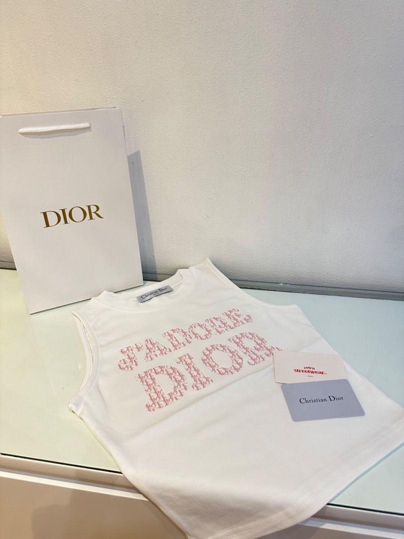 Vintage Jadore Dior Top Pink Monogram (Preorder) (Category: Luxury Apparel) located in Manila. Submitted by designerarchives.ph (Listing ID 1091928515, Image 3). Description: Size: S, M Ashley Garcia got her Jadore Dior Top from us! 🫶🏻 Other colors - ₱7500 Actual photos are uploaded! DP is required .