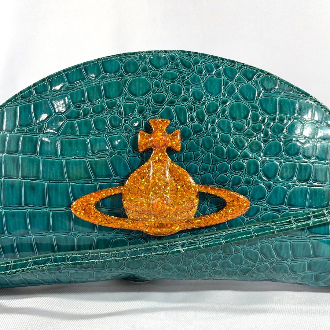 Vivienne Westwood Chancery Croc Skin Clutch Bag, Luxury, Accessories on  Carousell