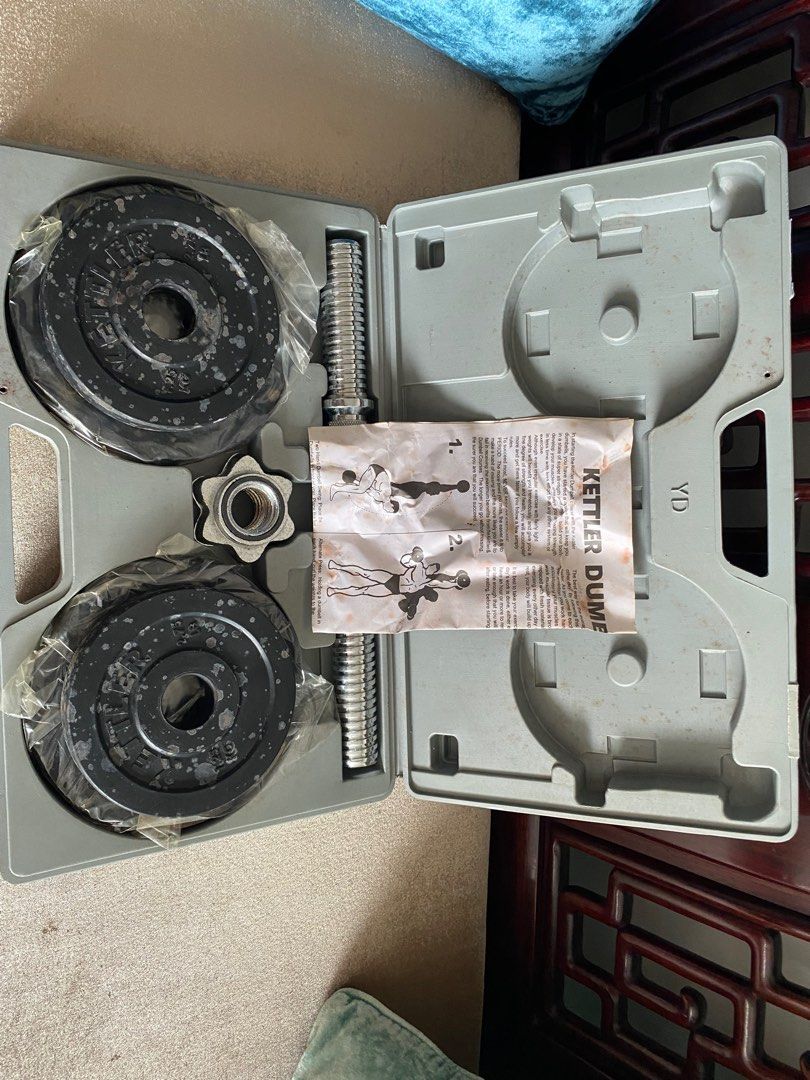 Ketler brand Weights with steel bar, Sports Equipment, Exercise