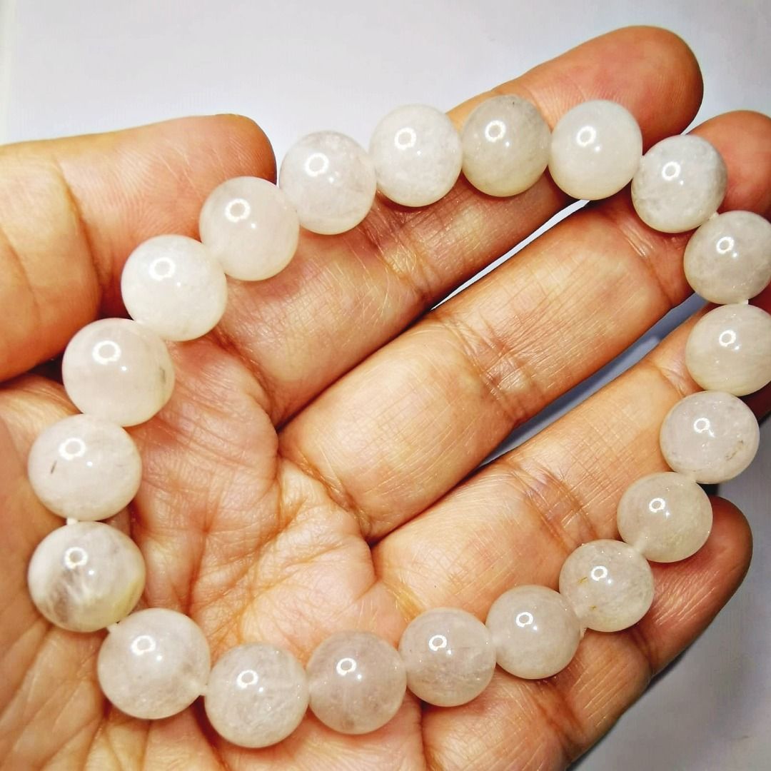 White rutilated clearance quartz